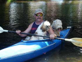 Kayaking with dogs